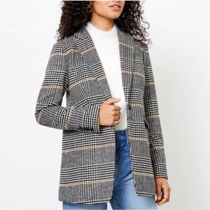 LOFT Wool Plaid Blazer 00P